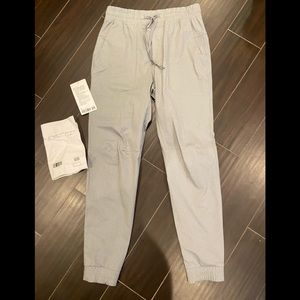 NWT Lululemon ABC Jogger 27 inch leg stone light gray color